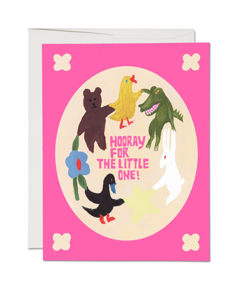 Red Cap Cards - Hooray Little One Greeting Card