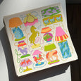 Maddie Fischer - Horse Lamps Riso Print