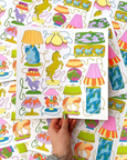 Maddie Fischer - Horse Lamps Riso Print