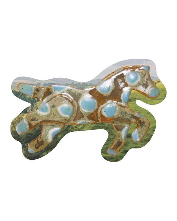 Rags AF - Blue Polka Dot Horse! Sticker