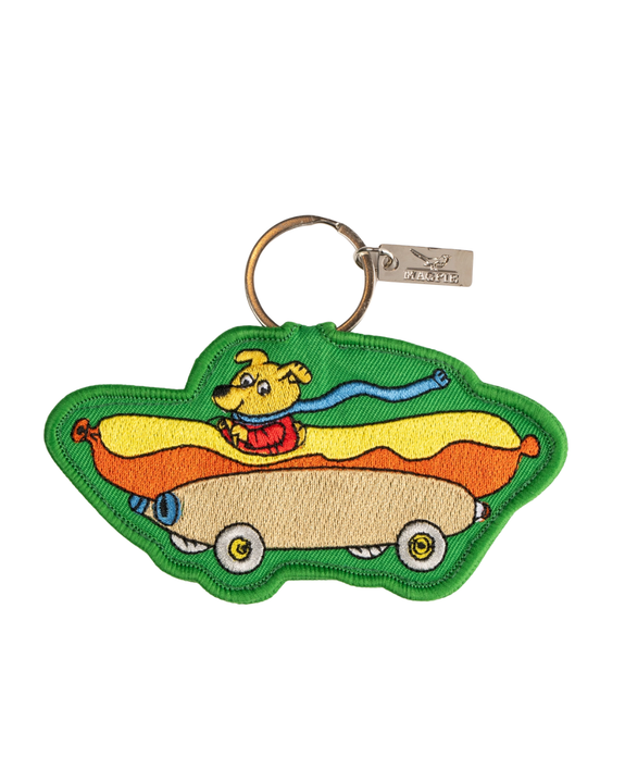 Magpie X Richard Scarry - Key Charm - Hotdog Car