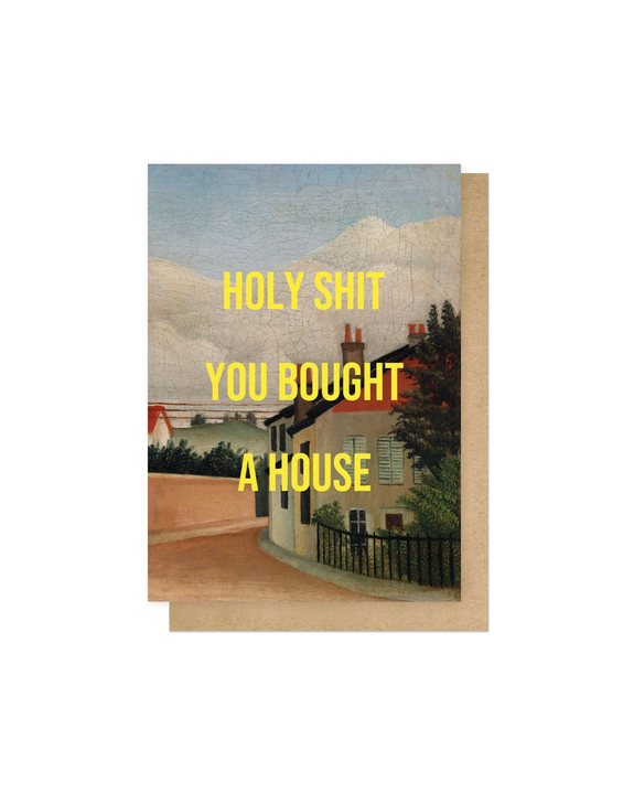 East End Prints - Bought A House Greetings Card