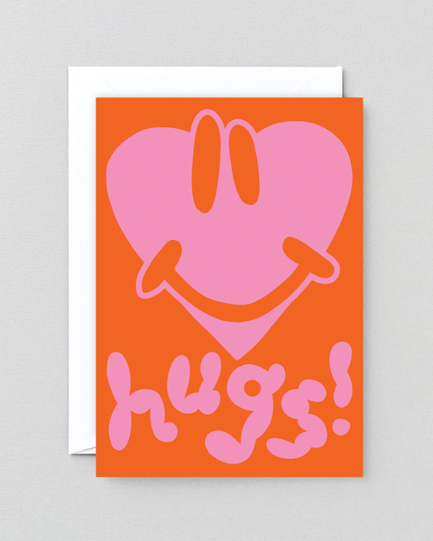 Wrap - Hugs! Embossed Greeting Card