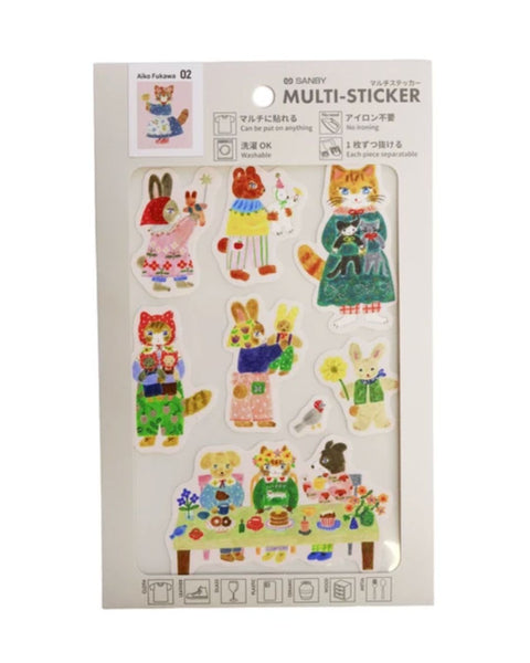 Aiko Fukawa x Sanby - Multi Stickers - Hug Time