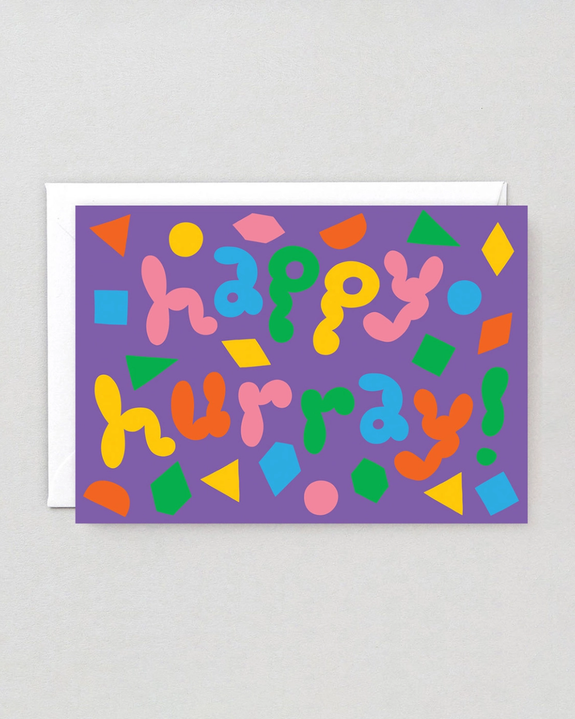 Wrap - Happy Hurray Embossed Greeting Card