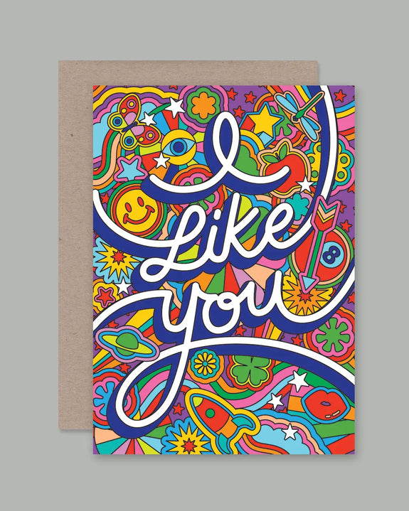 AHD - Greetings Card - I Like You