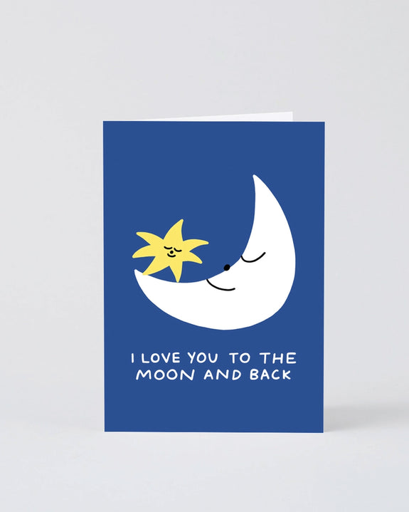 Wrap - I Love You to the Moon and Back Greetings Card