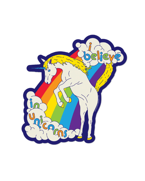 Red Cap Cards - I Believe in Unicorns Sticker