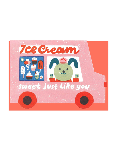 The Printed Peanut - Ice Cream Van Card