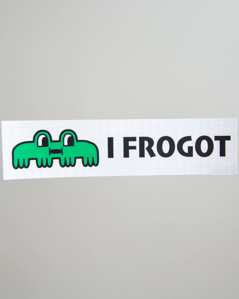 Curlworks - I Forgot - Vinyl Bumper Sticker