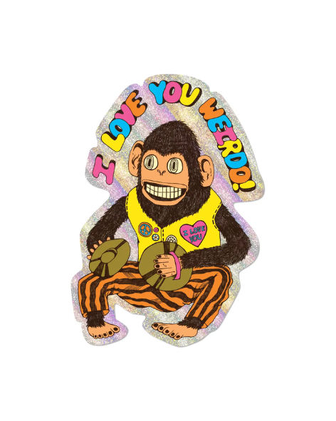 Red Cap Cards - Love You Weirdo Sticker