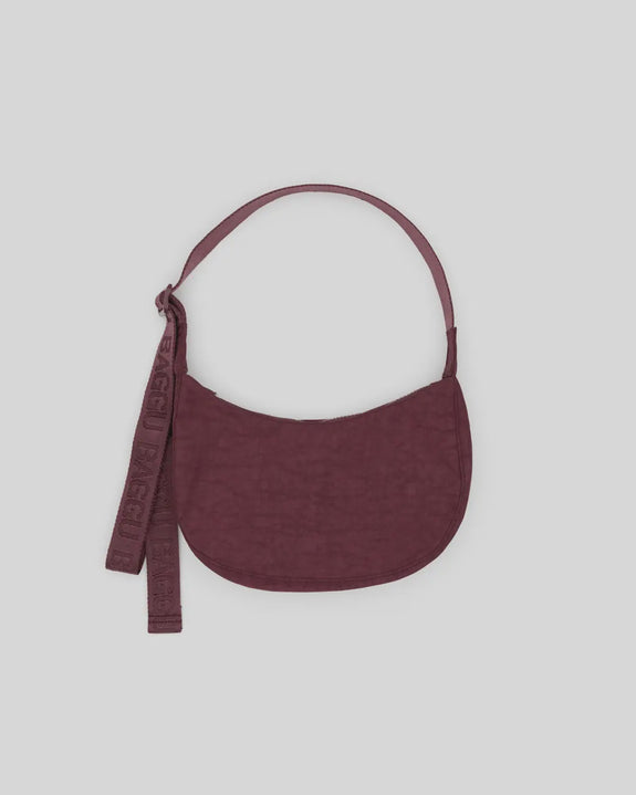 Baggu - Small Nylon Crescent Bag - Mahogany