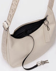 Baggu - Medium Recycled Leather Crescent Bag - Stone