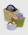 Baggu - Go Pouch Set - Pastels Colourblock