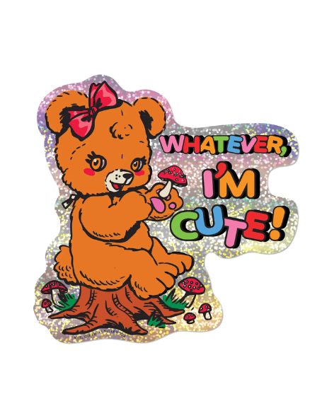 Red Cap Cards - I'm Cute Sticker