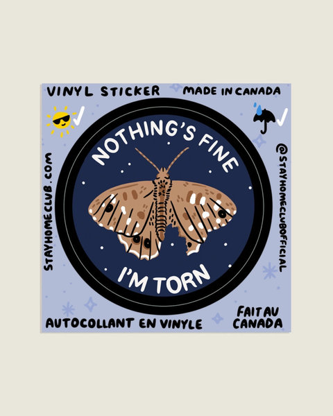 Stay Home Club - I'm Torn Sticker Sticker