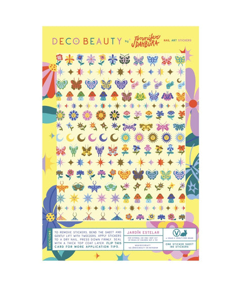 Deco Beauty - Nail Art Stickers - Jardín Estelar