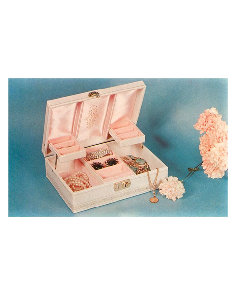 Found Image Press - Jewelry Box with Carnations Postcard