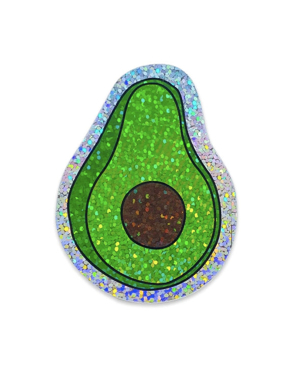 Jenny Lemons - Glitter Avocado Sticker