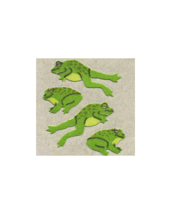 Stickermagic - Furry Tear-off Stickers - Jumping Frogs