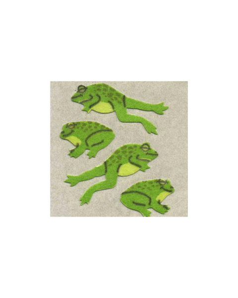 Stickermagic - Furry Tear-off Stickers - Jumping Frogs