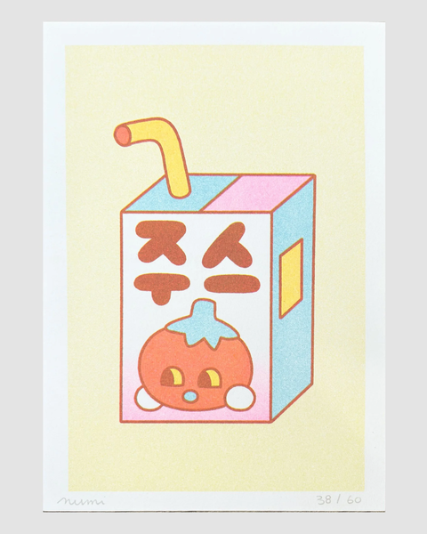 Hello Numi - Riso Print - Juice Box