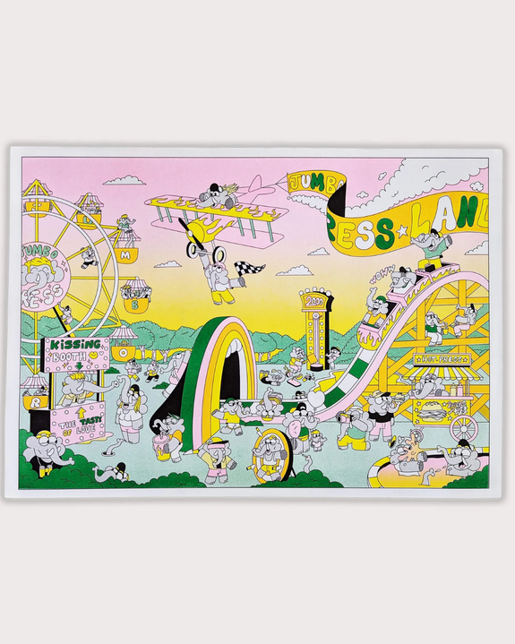 Jumbo Press - Jumbo Land A3 Print