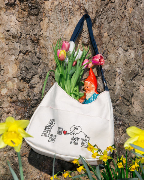 Jumbo Press - Jumbo Swing Bag - Navy Strap