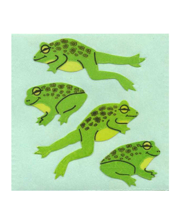 Stickermagic - Tear-off Stickers Square - Jumping Frogs