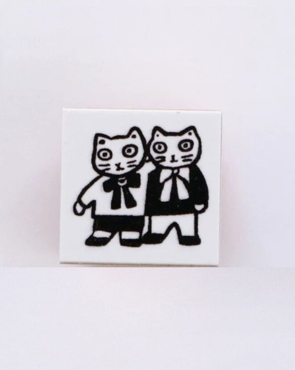Yumi Kitagishi x Sanby - Gyugyu Stamp - Best Cat Friends