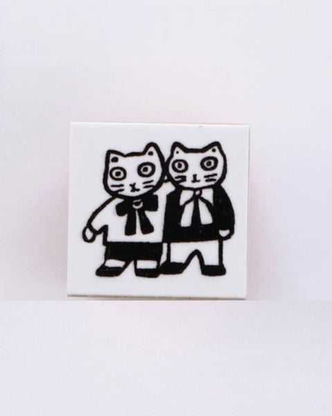 Yumi Kitagishi x Sanby - Gyugyu Stamp - Best Cat Friends