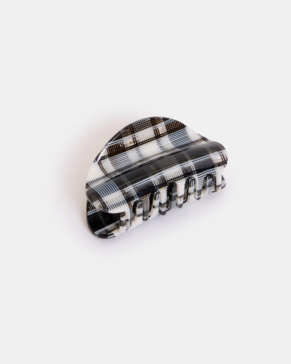 Chunks - Juno Claw - Black + White Plaid