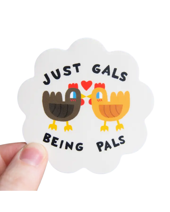 Curlworks - Just Gals Being Pals - Vinyl Sticker