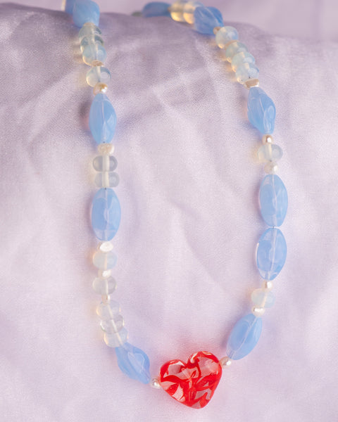 KD x EG - Big Love Necklace - Blue