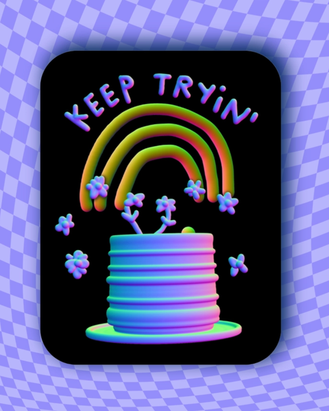 Alex Luciano - Keep Trying Vinyl Sticker