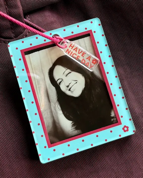 Have A Nice Day - Photo Frame Keychain - Baby Blues