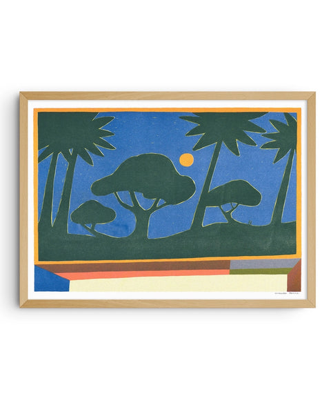 KIBLIND Atelier - Maaike Canne - A Bright Night A3 Poster