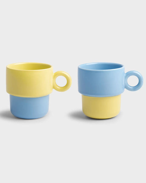 &Klevering - Mug Chiquito - blue large set of 2