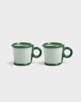&Klevering - Mug loop small green set of 2