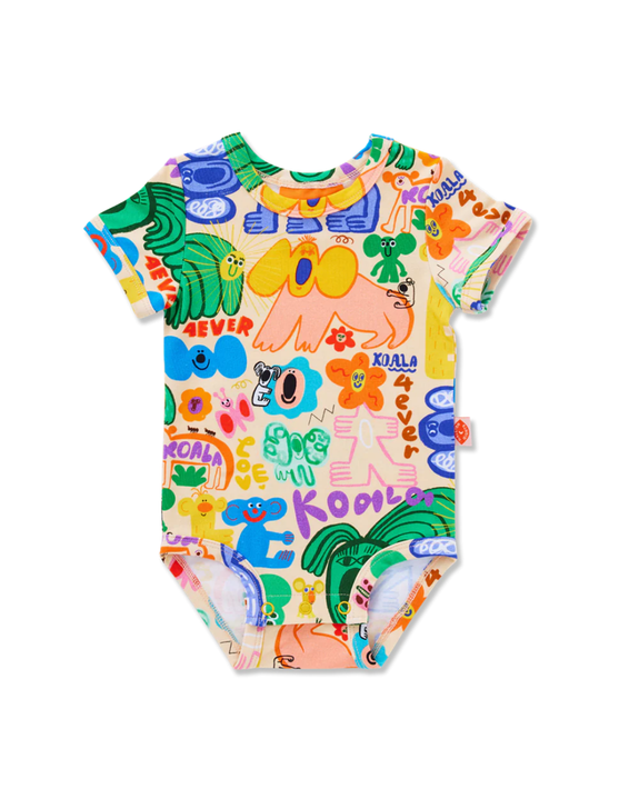 Halcyon Nights - Short Sleeve Bodysuit - Koala 4ever