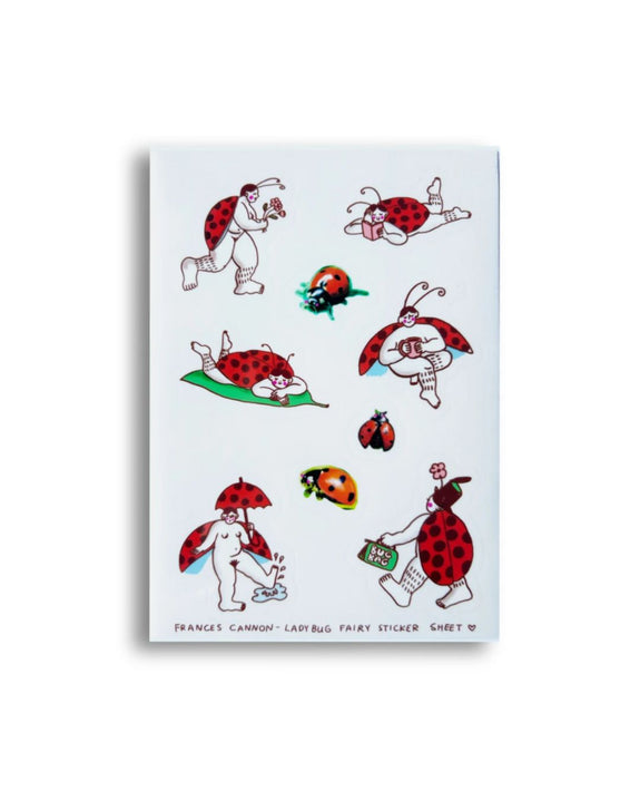 Frances Cannon - Sticker Sheet - Ladybug Fairy
