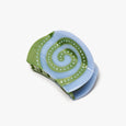 Winona Irene - Hair Claw - Laguna Blue and Green Spiral