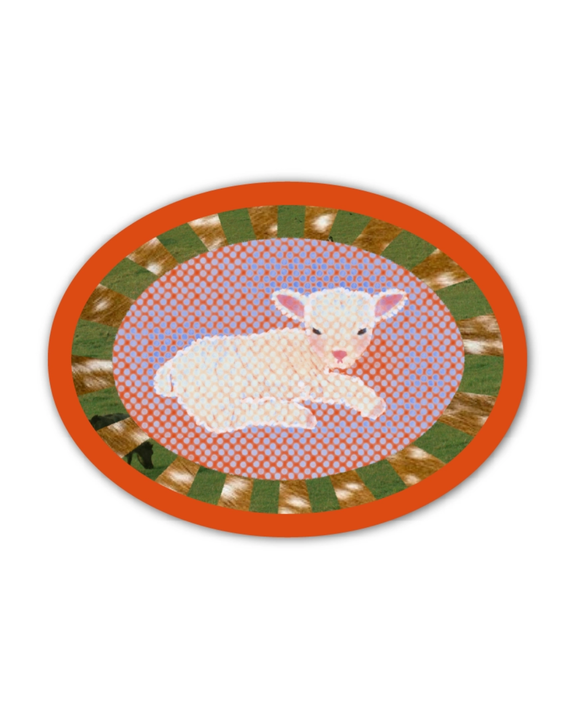 Rags AF - Red Lamb! Sticker
