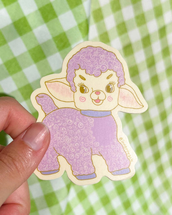 Inner Peach Design - Lamby Sticker
