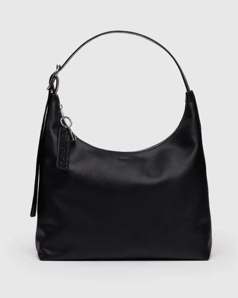 Baggu - Recycled Leather Shoulder Bag - Black