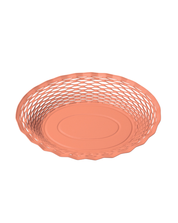 Roger Orfèvre - Oval Metal Food Basket - Large - Blush