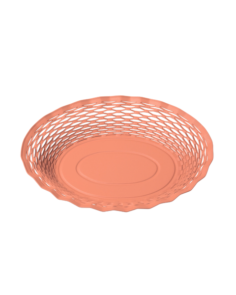 Roger Orfèvre - Oval Metal Food Basket - Large - Blush