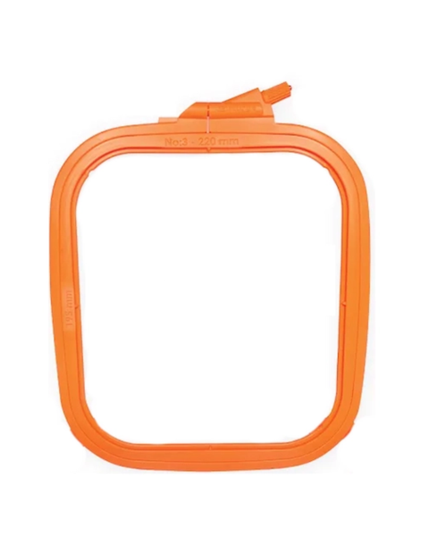 Nurge - Square Plastic Hoops - Large - Orange
