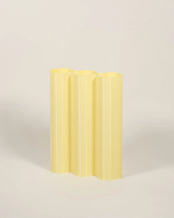 Warren & Laetitia - Alvaro Vase - Large - Pastel Yellow