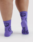 Baggu - Crew Sock - Lavender Happy